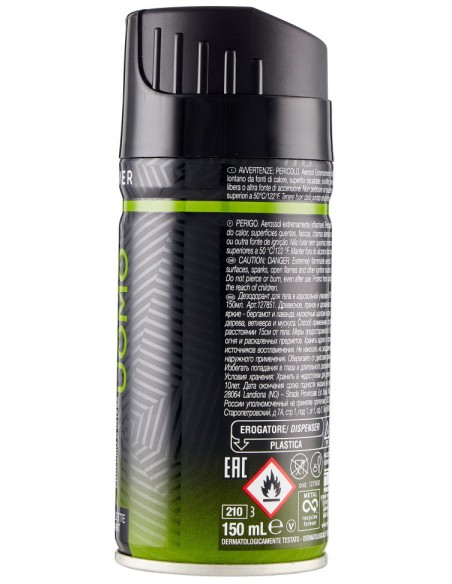 Malizia Uomo Deodorante Spray - 150ml - Vetyver